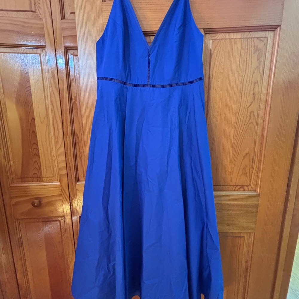 COS BRAND NEW Blue V-Neck spring/summer Dress size 12